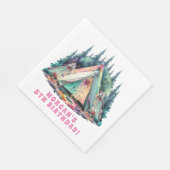 Camping Sleepover Verjaardagsfeest Servet (Hoek)