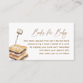 Camping Smore Fun Baby shower Boeken voor Baby Informatiekaartje (Voorkant)