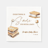 Camping Smore Fun Baby shower Servet (Voorkant)