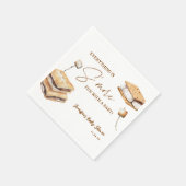 Camping Smore Fun Baby shower Servet (Hoek)