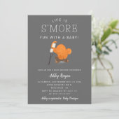 Camping Smore Fun With A Baby Shower Kaart (Staand voorkant)