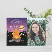 Camping S'More Party Camp Fire Girls Foto Kaart (Staand voorkant)