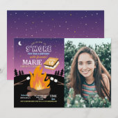 Camping S'More Party Camp Fire Girls Foto Kaart (Voorkant / Achterkant)