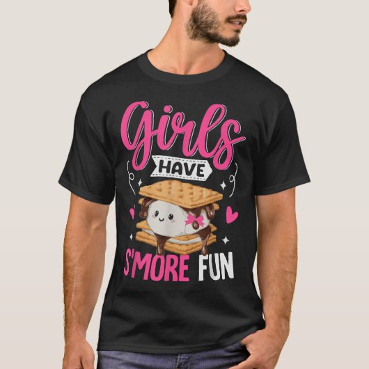Camping Smores Girls Have S'More Kawaii Smores T-shirt (Voorkant)