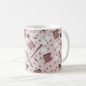 Camping Smores Marshmallows Biscuits Kampvuur Roze Koffiemok (Voorkant rechts)