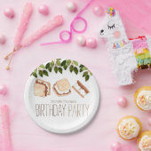 Camping smores verjaardagsfeestje papier bord. papieren bordje (Feest)