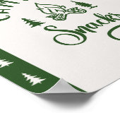 Camping snacks Een Happy Camper verjaardag Poster (Hoek)