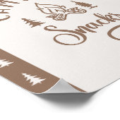 Camping snacks Een Happy Camper verjaardag Poster (Hoek)