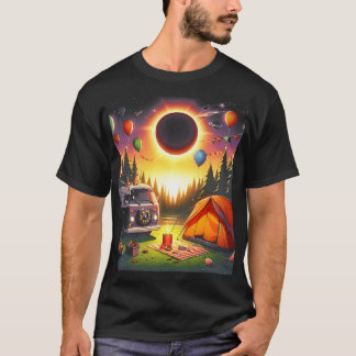 Camping Solar Eclipse Mijn eerste totale zonsverdu T-shirt