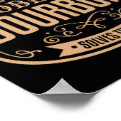 Camping Solves Most Of My Problems Bourbon Solves  Poster (Hoek)