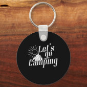 Camping Sonnenaufgang "Let's go Camping" Sleutelhanger (Voorkant)