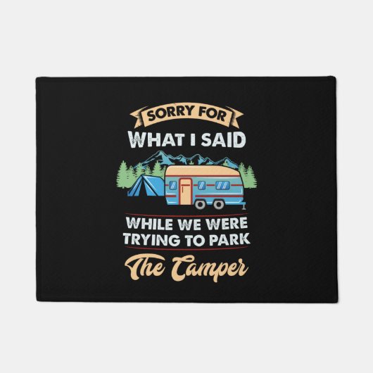 Camping - Sorry voor wat ik zei Deurmat (Voorkant)