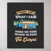 Camping - Sorry voor wat ik zei Poster (Voorkant)