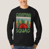 Camping Squad Camp Campfire Camper Campsite T-shirt (Voorkant)