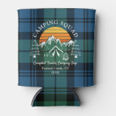 Camping Squad Campbell Retro van de Tartanfamilie Blikjeskoeler (Voorkant)