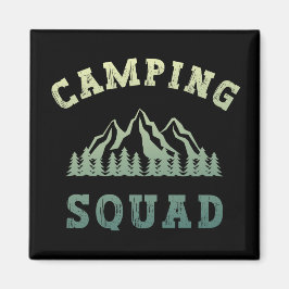 Camping Squad Camping Trip Moundoorn Outdoor Magneet