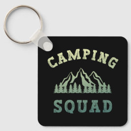 Camping Squad Camping Trip Moundoorn Outdoor Sleutelhanger