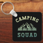 Camping Squad Camping Trip Moundoorn Outdoor Sleutelhanger (Voorkant)