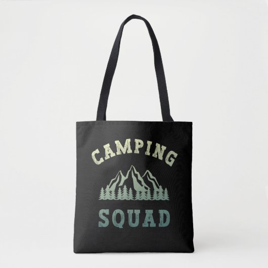 Camping Squad Camping Trip Moundoorn Outdoor Tote Bag (Voorkant)