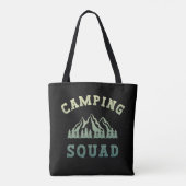 Camping Squad Camping Trip Moundoorn Outdoor Tote Bag (Achterkant)
