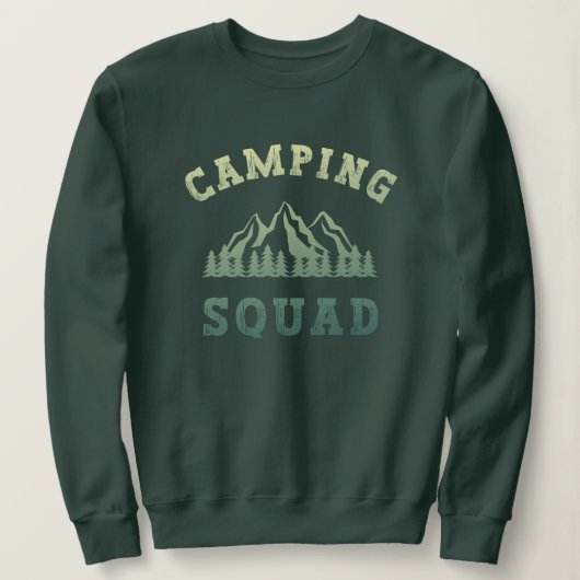 Camping Squad Camping Trip Moundoorn Outdoor Trui (Design voorkant)