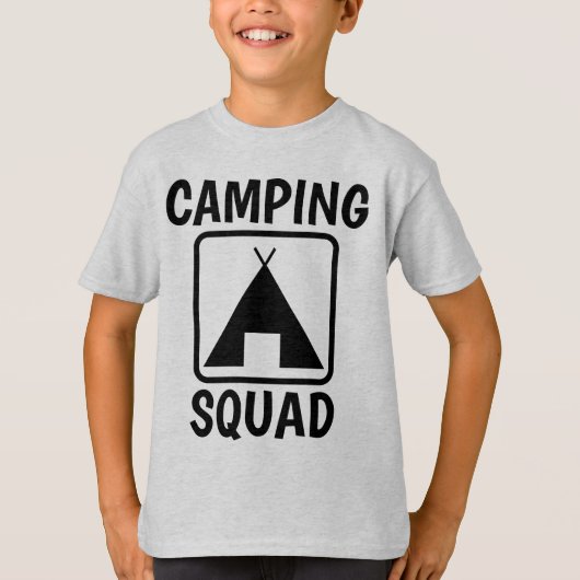 CAMPING SQUAD Kids T-shirts (Voorkant)