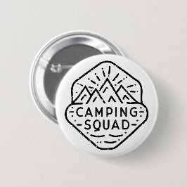 Camping squad matching zomerkamp ronde button 5,7 cm