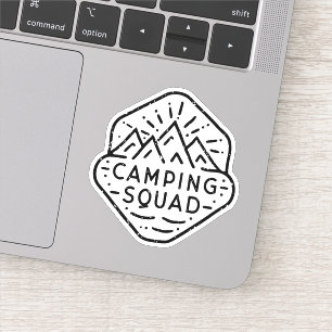 Camping squad matching zomerkamp sticker