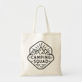 Camping squad matching zomerkamp tote bag