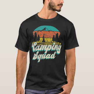 Camping Squad Tent Retro humor squad T-shirt