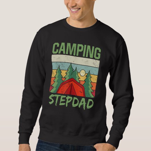 Camping Stepdad Campfire Camp Camper Campsite Trui (Voorkant)