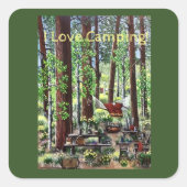 Camping Sticker (Voorkant)