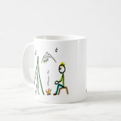 Camping Stickman Koffiemok (Voorkant links)