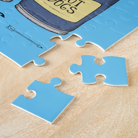 Camping Supplies Baked Beans Fun Legpuzzel (Zijkant)