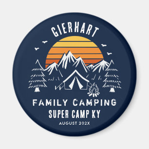 Camping Swag Retro Custom Familie Vakantie Keepsak Magneet