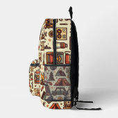 Camping Symbolen Bedrukte Rugzak (Rechts)