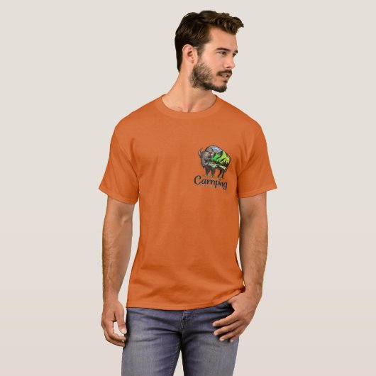 Camping T-shirt (Voorkant volledig)