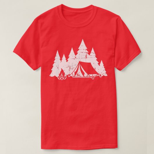 Camping t-shirt (Design voorkant)