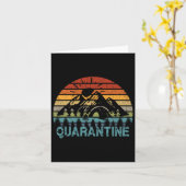 Camping T Shirten Funny Self Isolation Quarantine Kaart (Gele Bloem)
