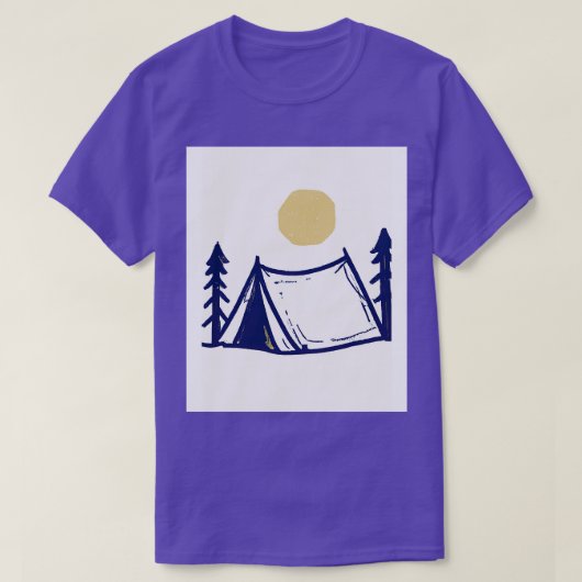 Camping Tent 2 T-shirt (Design voorkant)