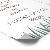 Camping Tent Beer Boy 1st Birthday Milestone Poster (Hoek)