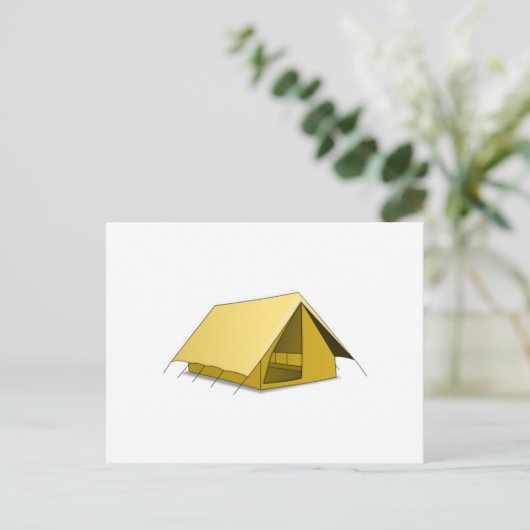 Camping Tent Briefkaart (Staand voorkant)