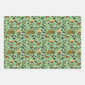 Camping Tent Campfire Shotgun Pattern Inpakpapier Vel (Voorkant 3)