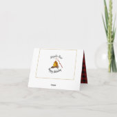 Camping Tent en kampvuur met foto Dank u Bedankkaart (Achterkant)