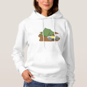 Camping Tent en kampvuur Outdoor Adventure Hoodie (Voorkant)