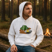 Camping Tent en kampvuur Outdoor Adventure Hoodie