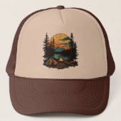 Camping Tent in the Forest Trucker Pet (Voorkant)