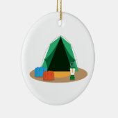 Camping Tent Keramisch Ornament (Rechts)