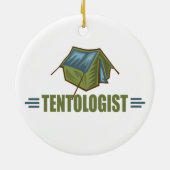 Camping, tent keramisch ornament (Achterkant)