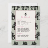 Camping Tent Mountain vrijgezellenfeest Kaart (Achterkant)